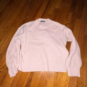 SHEIN Light Pink Crew Neck Sweater